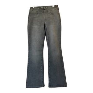 DG2 by Diane Gilman Black Charcoal Flare Jeans